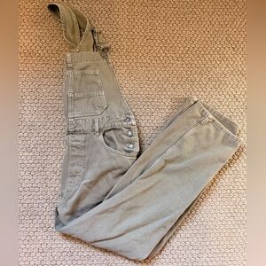 We The Free Khaki Buckle Overalls